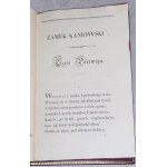 GOSZCZYŃSKI - ZAMEK KANIOWSKI 1st edition W-wa 1828