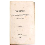 KOSMOWSKI - PAMIĘTNIKI Z KOÊCA XVIII WIEKU wyd. 1860