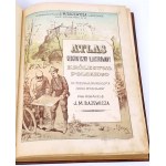 BAZEWICZ - GEOGRAFICKÝ ATLAS POĽSKÉHO KRÁĽOVSTVA vydaný v roku 1907