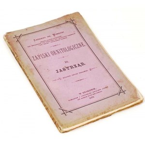 WODZICKI- ORNITOLOGICAL RECORDS Hawk 1878