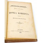 DANTE ALIGHIERI- BOSKA KOMEDIA 1887 oprawa