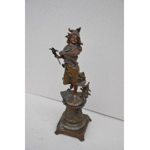 Figurine, Mädchen mit Harlekin-Kopf