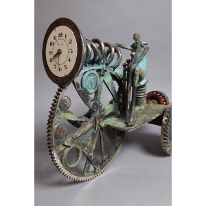 D.Z., Zeitmaschine (Bronze, 49 cm breit)