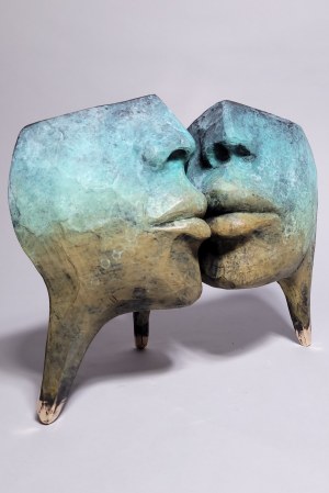 D.Z., Pocałunek (Duży - brąz, wys. 29 cm)