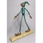 Paul Erasmus, Walking Gnome (Bronze, H 31.5 cm)