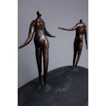 Karolina Szeląg, Farewell (Bronze and ceramic, height 46 cm).