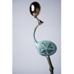 I.K., Heron with Egg (Bronze, height 74 cm)