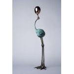 I.K., Heron with Egg (Bronze, height 74 cm)