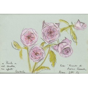 ISABELLA DUCROT (Naples, 1931): Rosa “Ricordo di Mario Quesada”, 1996