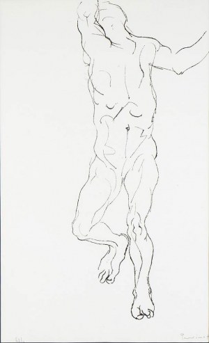 SALVATORE PROVINO (Bagheria, 1943): Nude of a man, 1975