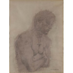 LORENZO TORNABUONI (Rome, 1934 - 2004): Portrait of a young man, 1973