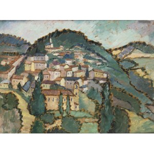 ANONYMOUS : Village view in the hills