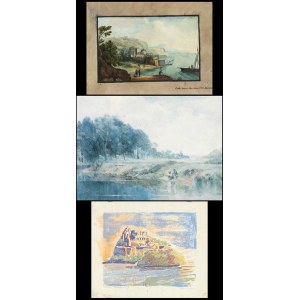 ALBERT PEEN AND OTHERS: Lot of three compositions on paper