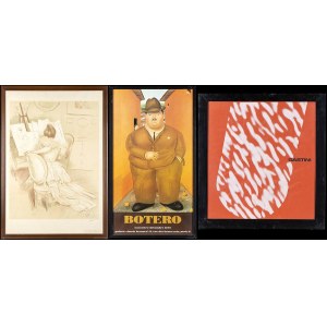 PAUL HELLEU, BOTERO: Lot of 3 posters