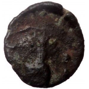 Uncertain Barbarous Imitation of Roman follis. AE, (Bronze, 0.57 g 10 mm). ca.4th-5th centuries AD.