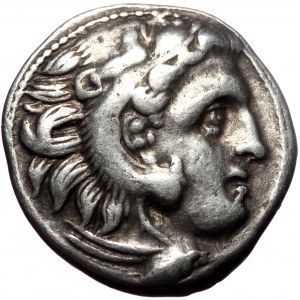 Kings of Macedon, Alexander III 'the Great', AR Drachm, (Silver,3.97 g 18 mm).336-323 BC. Kolophon.