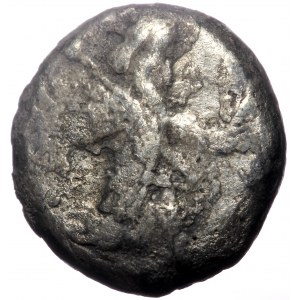 Persia, Achaemenid Empire, AR Siglos. (Silver, 5.27 g 14 mm),Circa 5th-4th Century BC. Sardes.