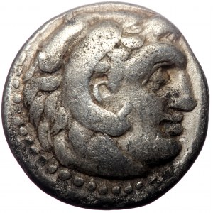 Kings of Macedon, Alexander III 'the Great', AR Drachm, (Silver, 3.81 g 16 mm), 336-323 BC.