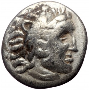 Kings of Macedon, Alexander III 'the Great', AR Drachm, (Silver, 3.37 g 17 mm), 336-323 BC.