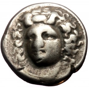 Larissa , Thessaly AR Didrachm or Stater (c. 356-342 BC)