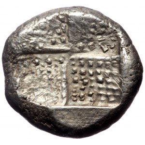 Thrace, Byzantion, AR Drachm, (Silver, 3.72 g 18 mm), Circa 387/6-340 BC.