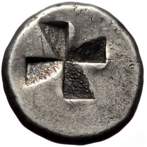 Thrace, Byzantion, AR Drachm, (Silver, 5.31 g 21 mm), Circa 340-320 BC.