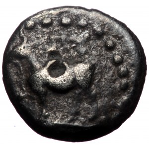 Thrace, Byzantion, AR Diobol, (Silver, 1.03 g 10 mm), Circa 416-357 BC.