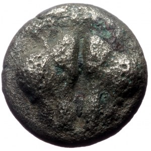 Lesbos, Uncertain mint, Bl Hemiobol. (Billon, 1.08 g 9 mm), Circa 500-450 BC.