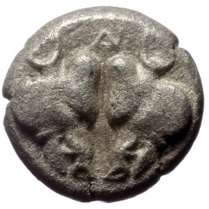 Lesbos, Uncertain, Bl Diobol,(Billon, 1.15 g 9 mm), Circa 500-450 BC.