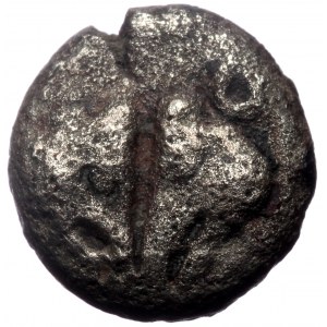 Lesbos, Uncertain mint,Bl Obol, (Billon,1.29 g 9 mm), Circa 500-450 BC.