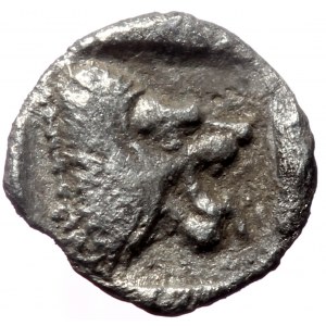 Troas, Assos, AR Hemiobol, (Silver, 0.21 g 6 mm),Circa 500-450 BC.