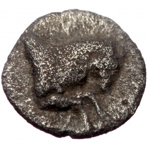 Aeolis, Kyme, AR Hemiobol, (Silver,0.23 g 7 mm), 4th century BC.