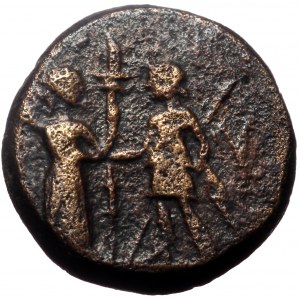 Aeolis, Kyme. AE. (Bronze, 4.27 g. 15 mm.) 2nd-1st century BC.