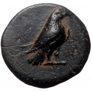 Aeolis, Kyme, AE,(Bronze, 1.21 g 12 mm), Circa 350-320 BC.