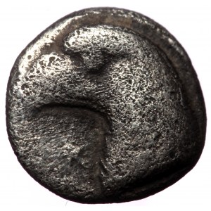 Aeolis, Kyme, AR Hemiobol, (Silver, 0.24 g 8 mm), Circa 480-450 BC.