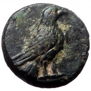 Aeolis, Kyme, AE,(Bronze,1.26 g 10 mm), Circa 350-250 BC.