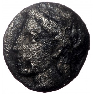 Aeolis, Temnos, AR Obol, (Silver, 0.83 g 9 mm), 4th century BC.