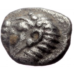 Ionia, Kolophon. AR Hemiobol. (Silver,0.41 g 7 mm),Late 6th century BC.