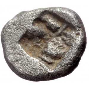 Ionia, Kolophon. AR Hemiobol. (Silver,0.41 g 7 mm),Late 6th century BC.