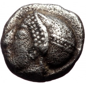 Ionia, Phokaia, AR Diobol, (Silver, 1.28 g 8 mm),Circa 521-478 BC.