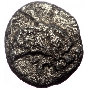 Ionia, Phokaia. AR Hemiobol, (Silver, 0.31 g 6 mm),Circa 521-478 BC.
