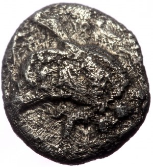 Ionia, Phokaia. AR Hemiobol, (Silver, 0.31 g 6 mm),Circa 521-478 BC.