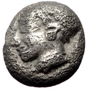 Ionia, Phokaia, AR Diobol, (Silver, 1.14 g 9 mm),Circa 521-478 BC.