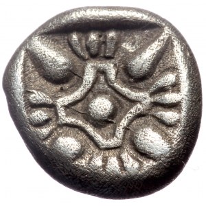 Ionia, Miletos, AR Obol or Hemihekte, (Silver, 1.09 g 9 mm), Late 6th-early 5th century BC.