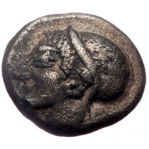 Ionia, Phokaia, AR Diobol. (Silver, 1.23 g 10 mm), Circa 521-478 BC.