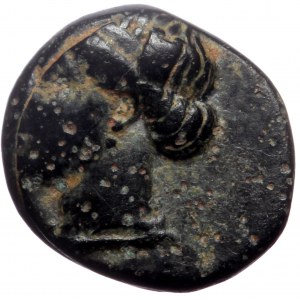 Ionia, Ephesos, AE, (Bronze,1.45 g 10 mm), Circa 375-325 BC.