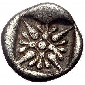 Ionia, Miletos, AR Obol or Hemihekte. (Silver,1.03 g 9 mm), Late 6th-early 5th centuries BC.