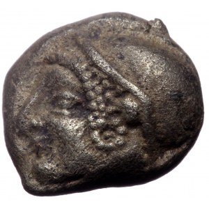 Ionia, Phokaia, AR Diobol,(Silver,1.26 g 9 mm), Circa 521-478 BC.