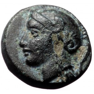 Ionia, Lebedos, AE, (Bronze,1.20 g 9 mm),Circa 4th century BC.