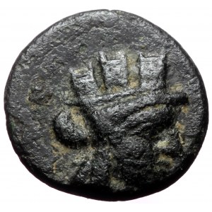 Ionia, Smyrna,AE, (Bronze,1.29 g 11 mm), Circa 245-240 BC. Uncertain magistrate.